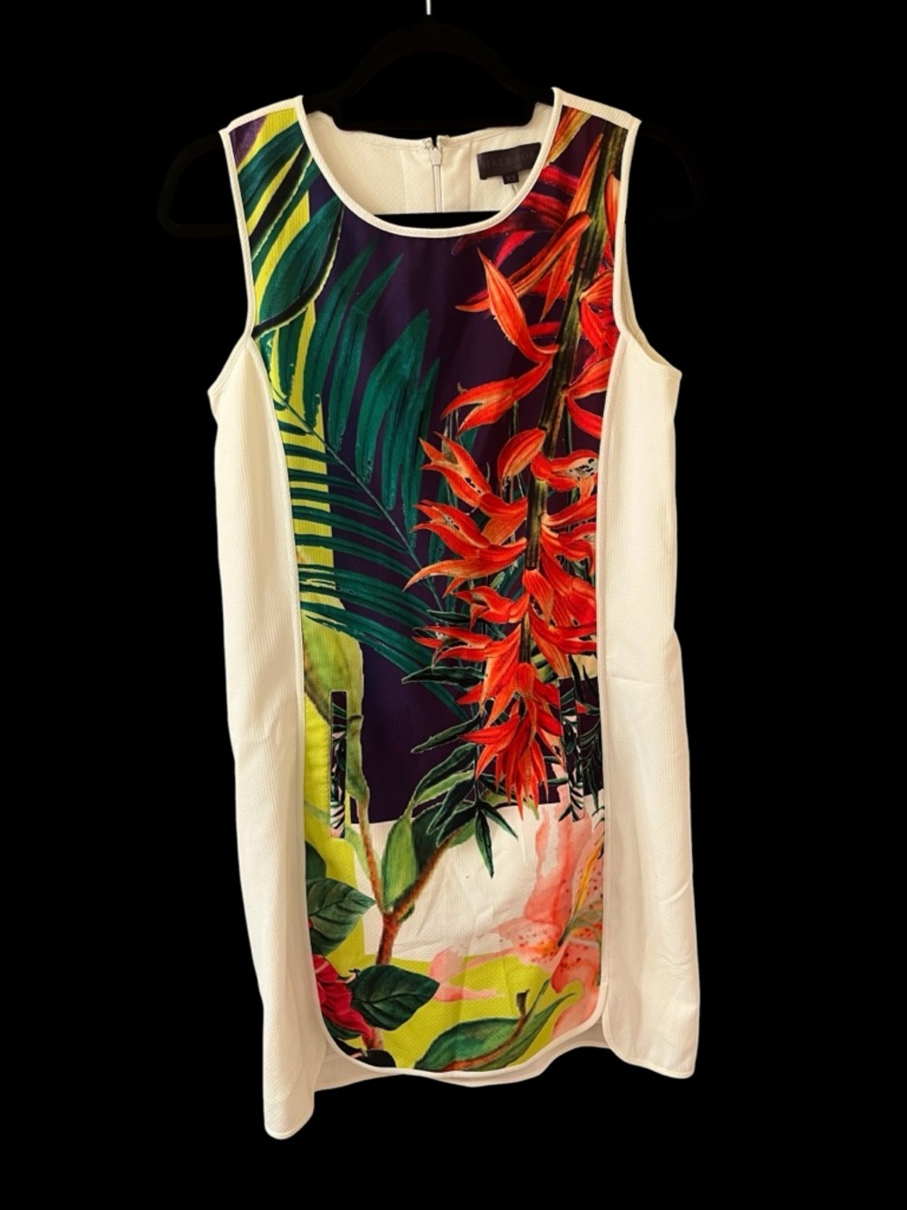 Hale Bob Multicolor Purple Red Orange Floral Print Top - Picture 2 of 8